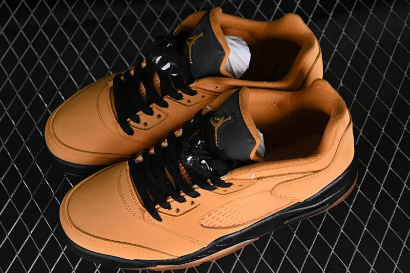All categories Air Jordan Jordan series basketball shoes Air Jordan 5 Z version Air Jordan Retro Low AJ5 Joe 5 wheat yellow low-top basketball shoes DA8016-700